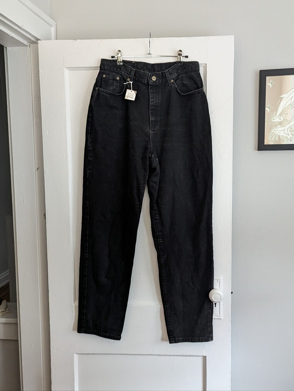Vintage 90s LL Bean Classic Fit Black Jeans